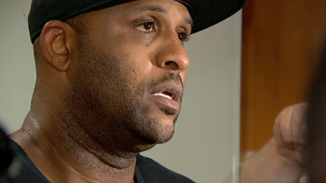Sabathia on his knee injury