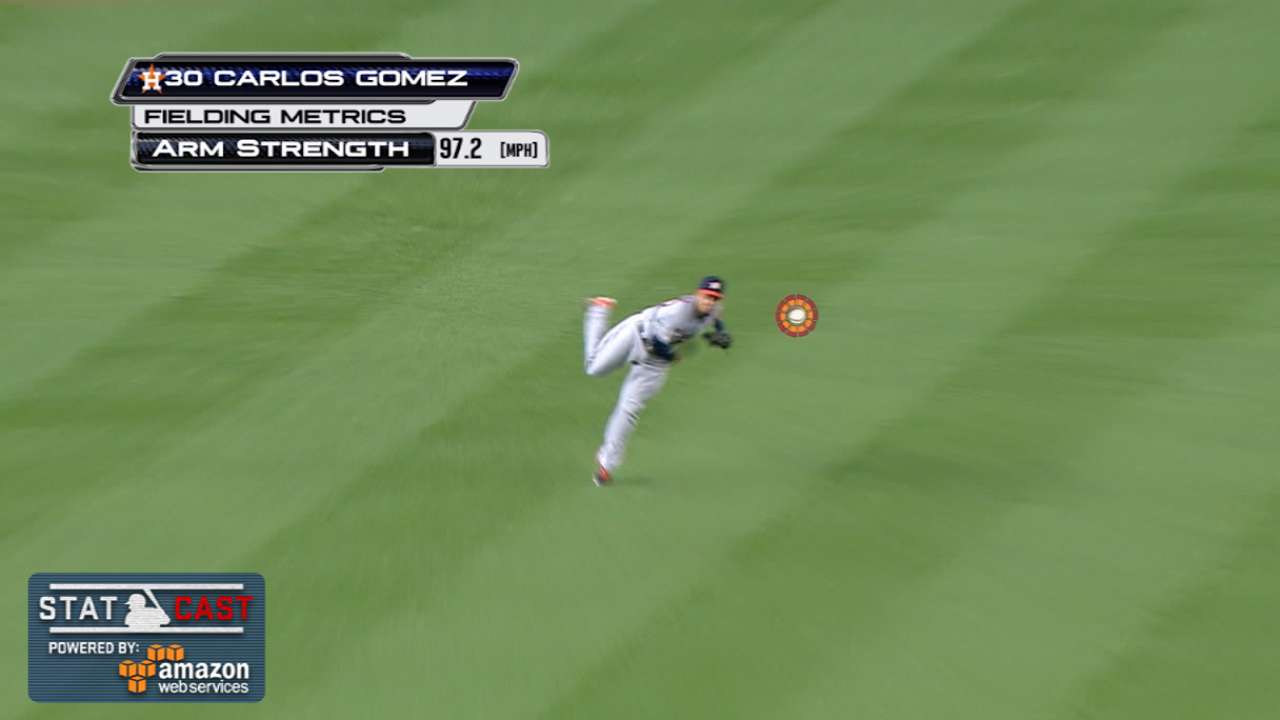 Gomez, Conger hook up for key DP vs. Yanks