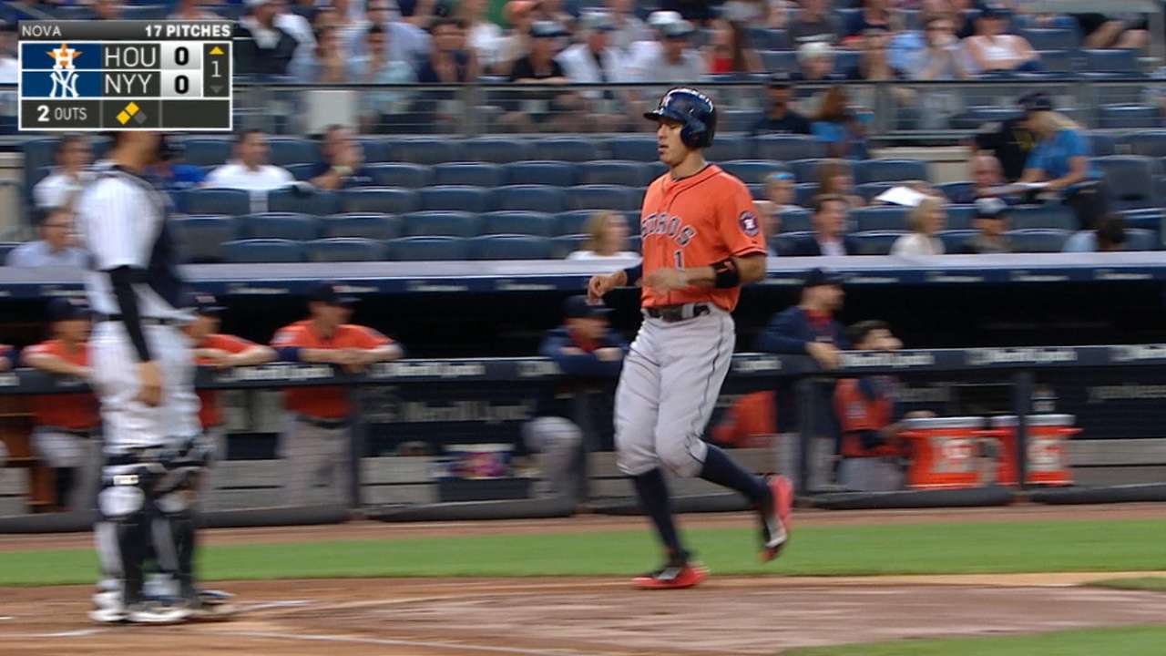 Astros' five-run 1st