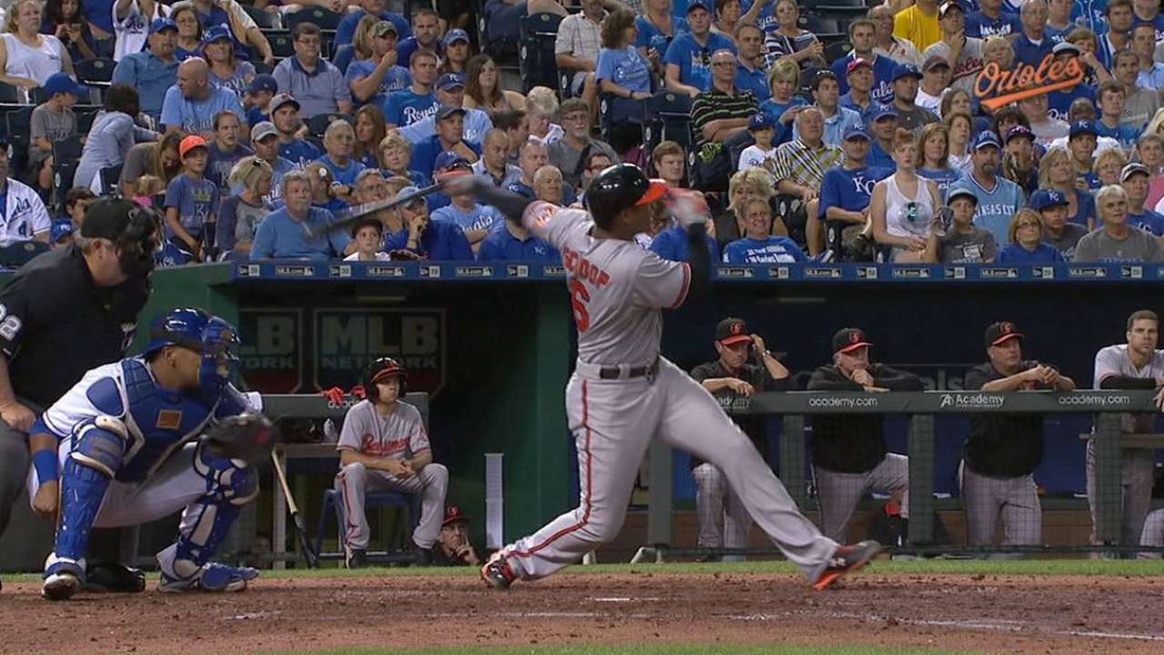 Orioles derrotaron a Reales con cinco bambinazos