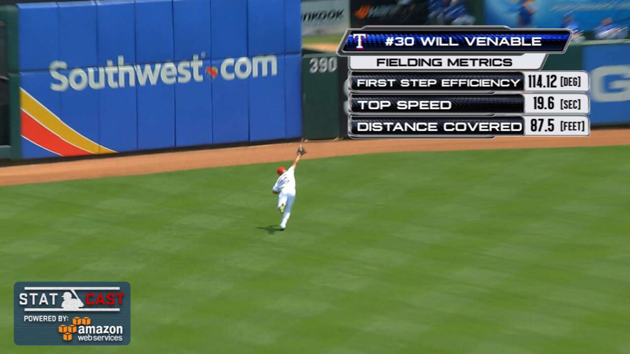 Statcast: Venable's diving grab