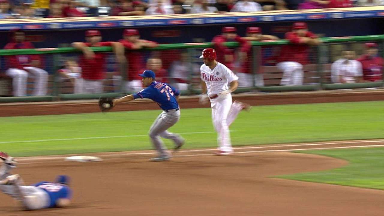 Mets ganaron en 13 innings y barrieron a los Filis