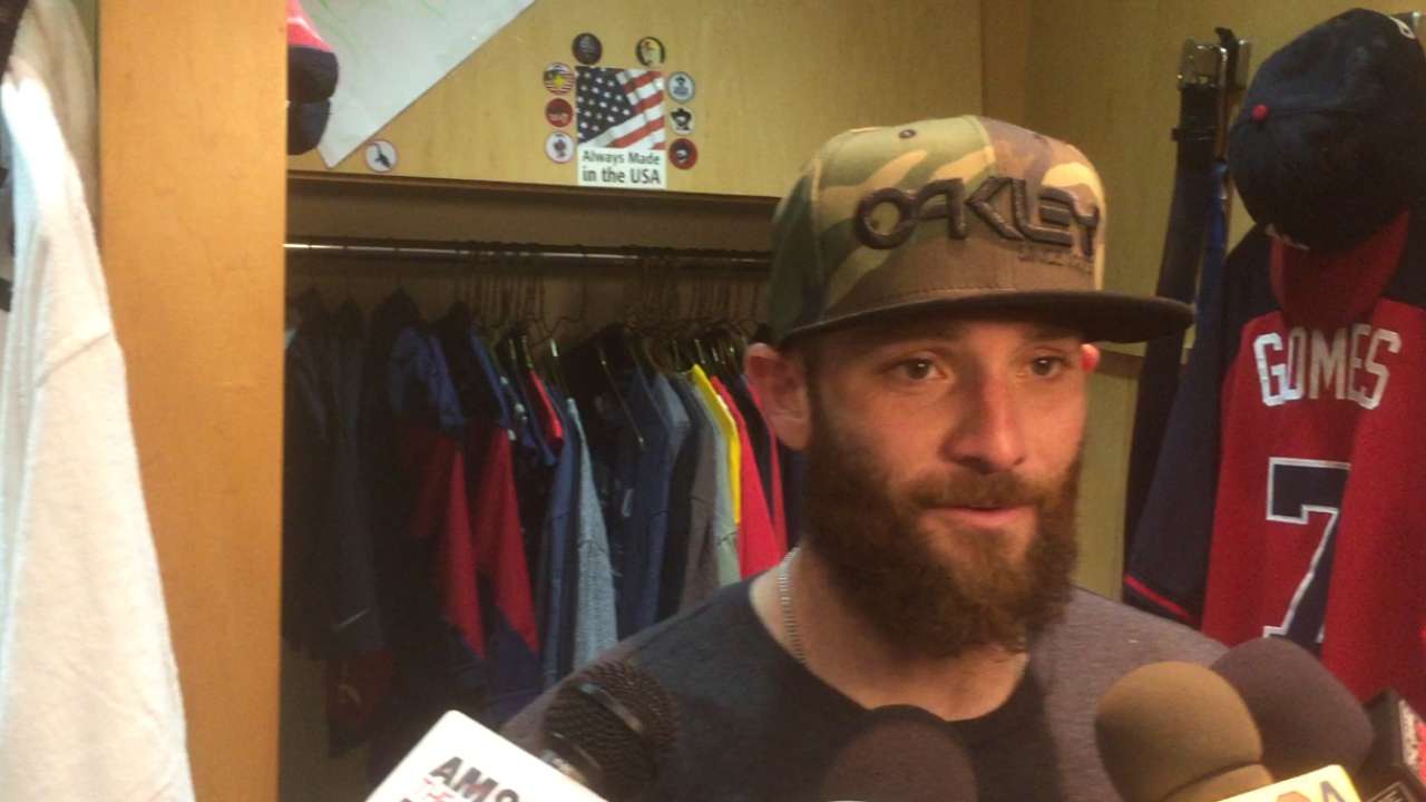 Gomes on pitching performance