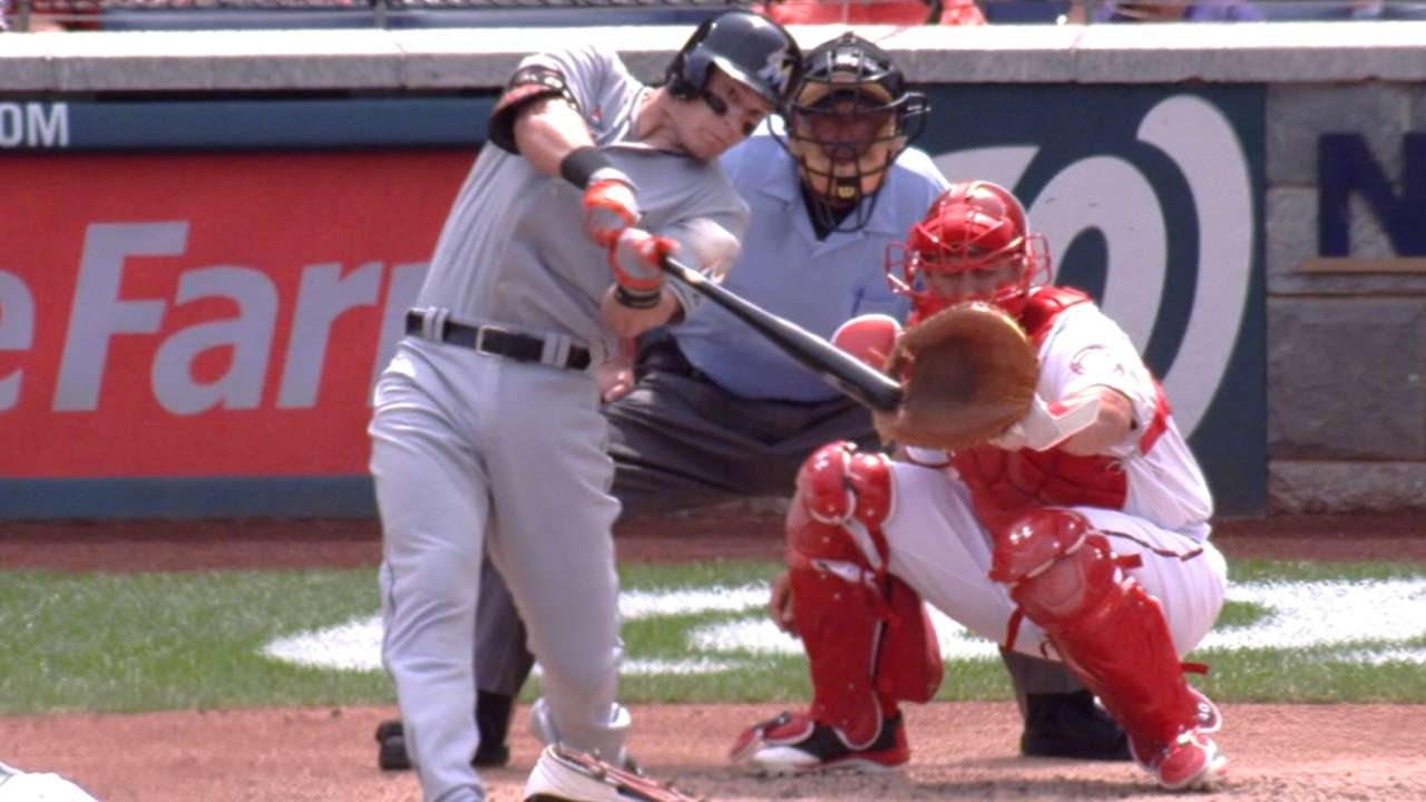 Dietrich goes deep to right