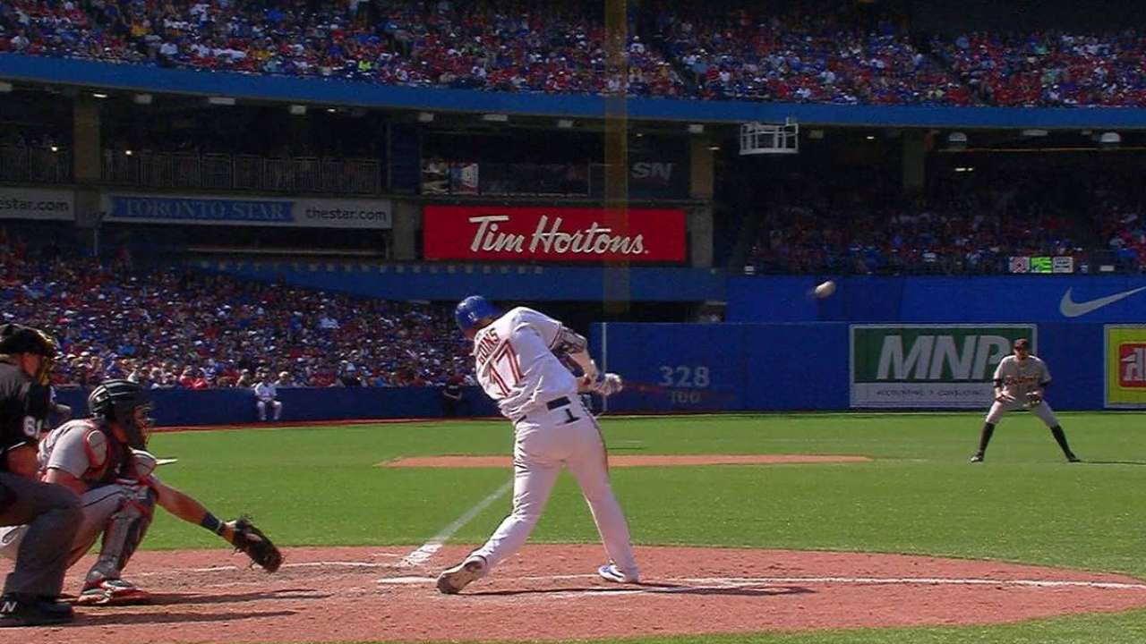 Goins' two-run double