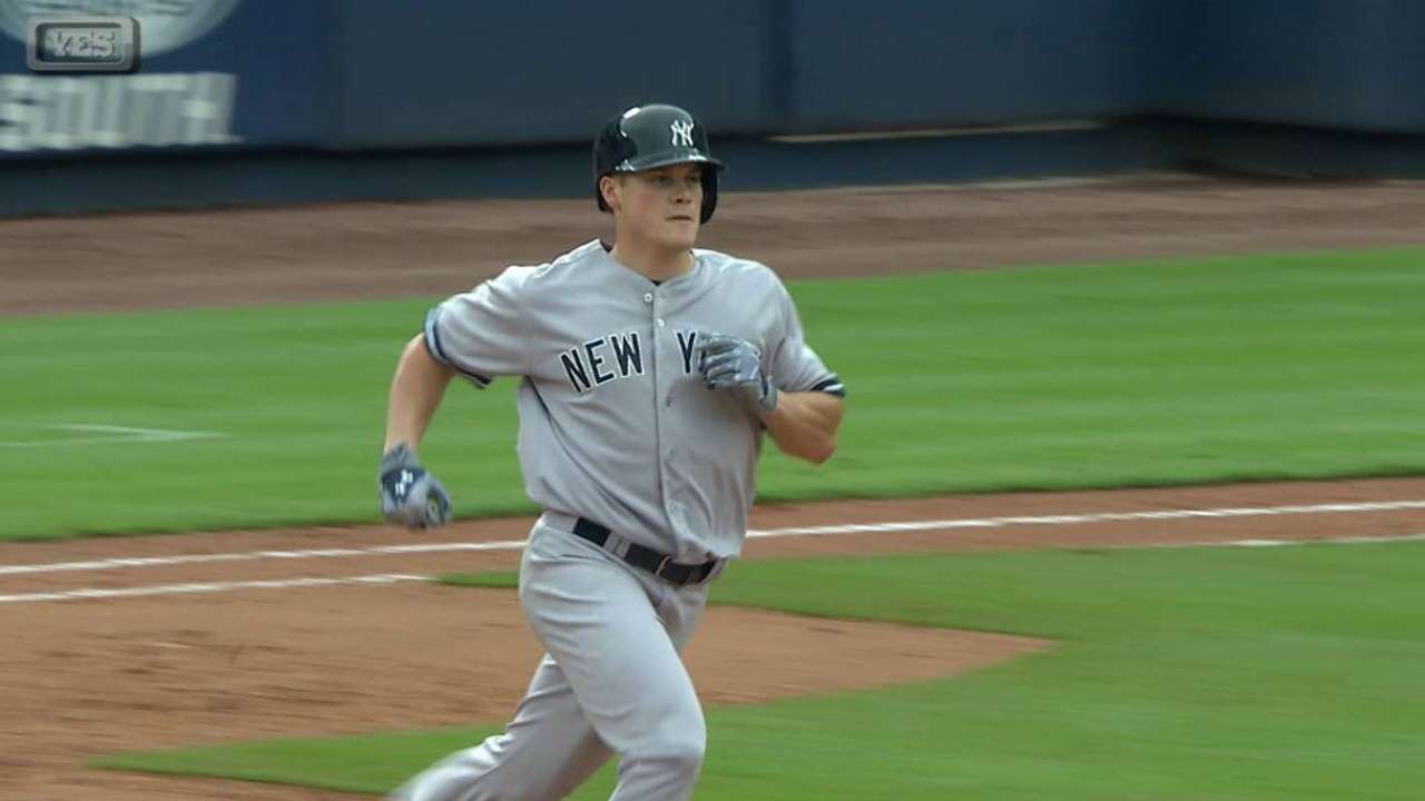 Pinder's first career hit