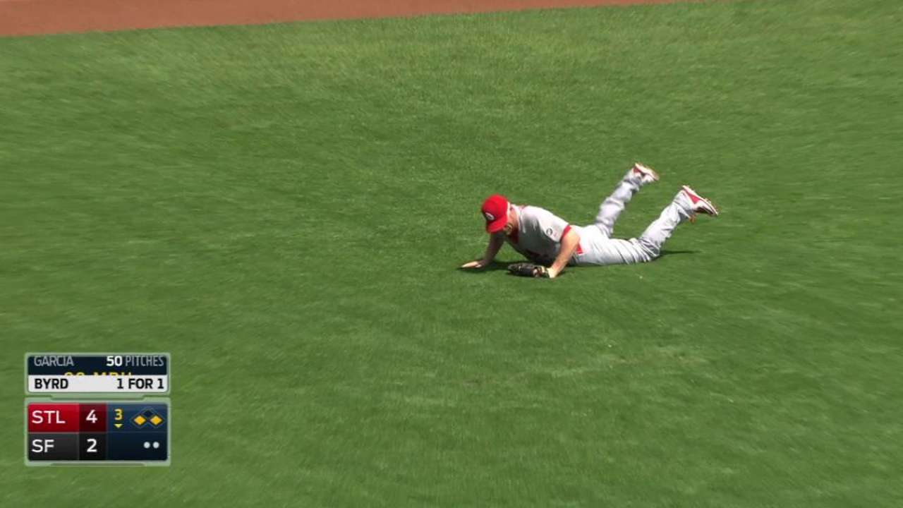 Moss' diving catch