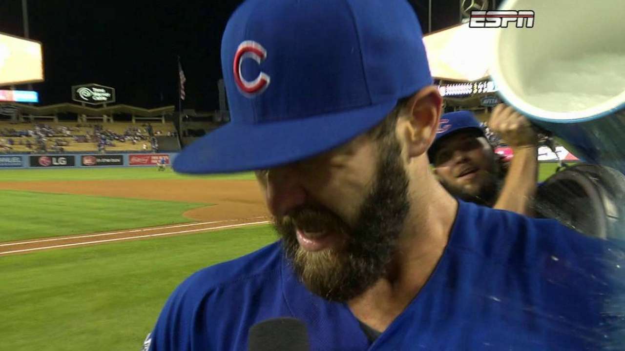 Arrieta's teammates 'proud,' 'excited' for righty