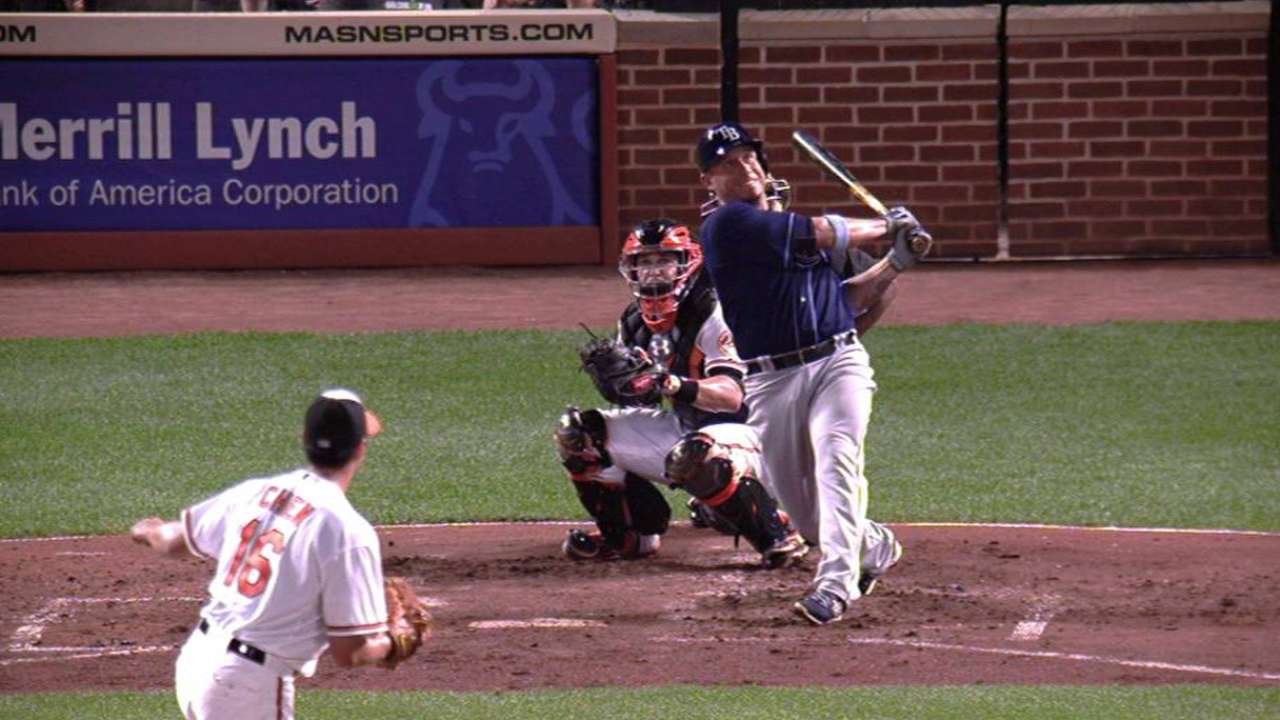 Trio of homers powers Rays past Orioles
