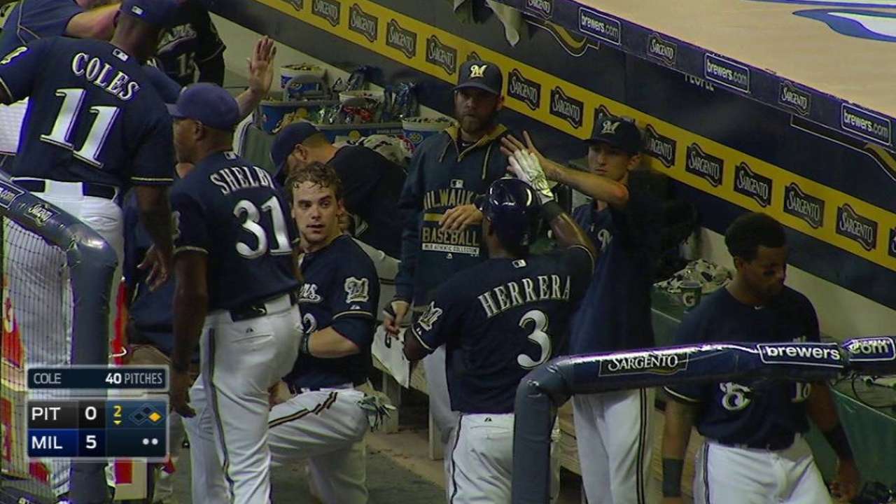Lucroy's RBI single