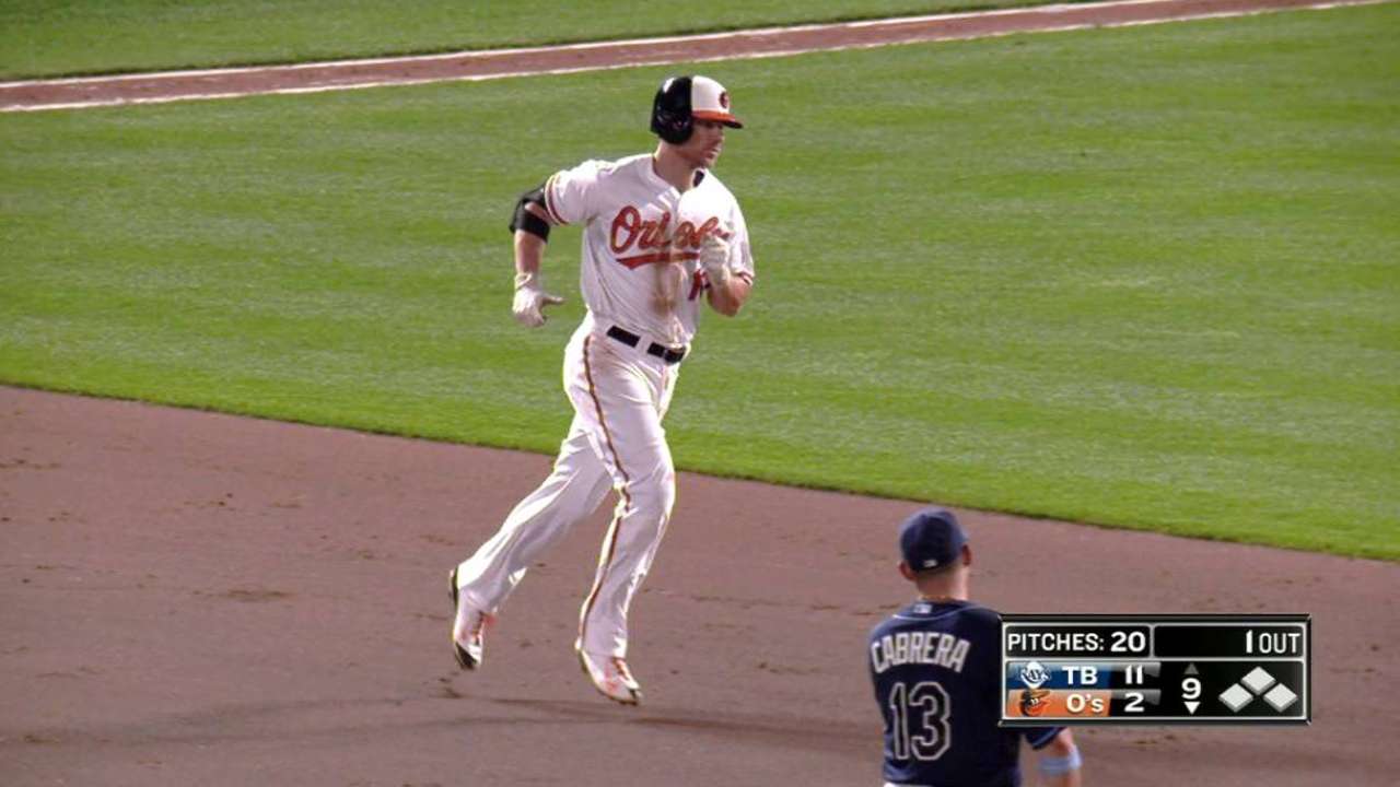 Davis' two-run home run