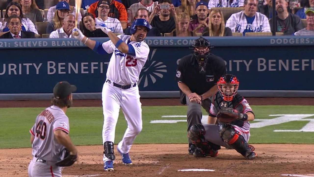 Adrian's RBI single