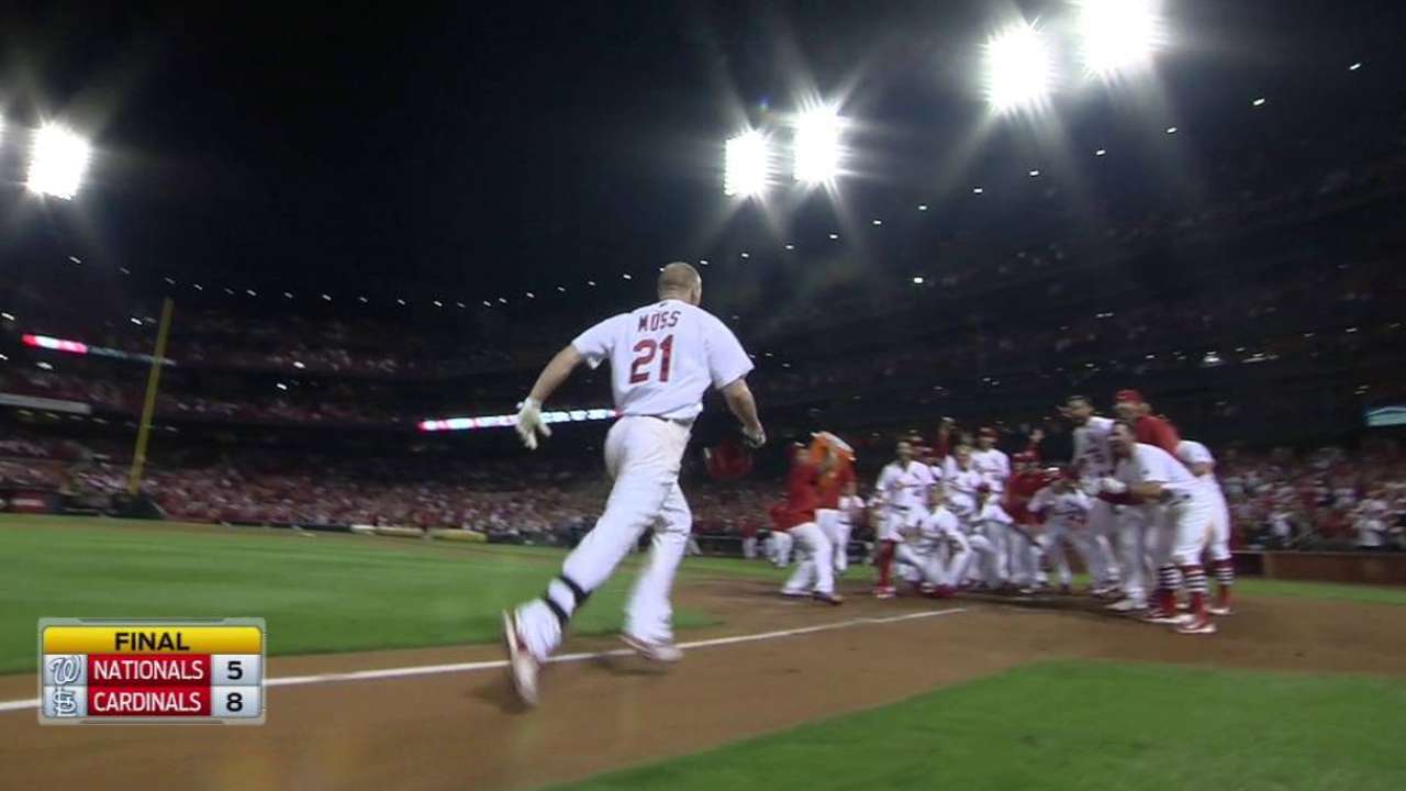 Moss' walk-off home run