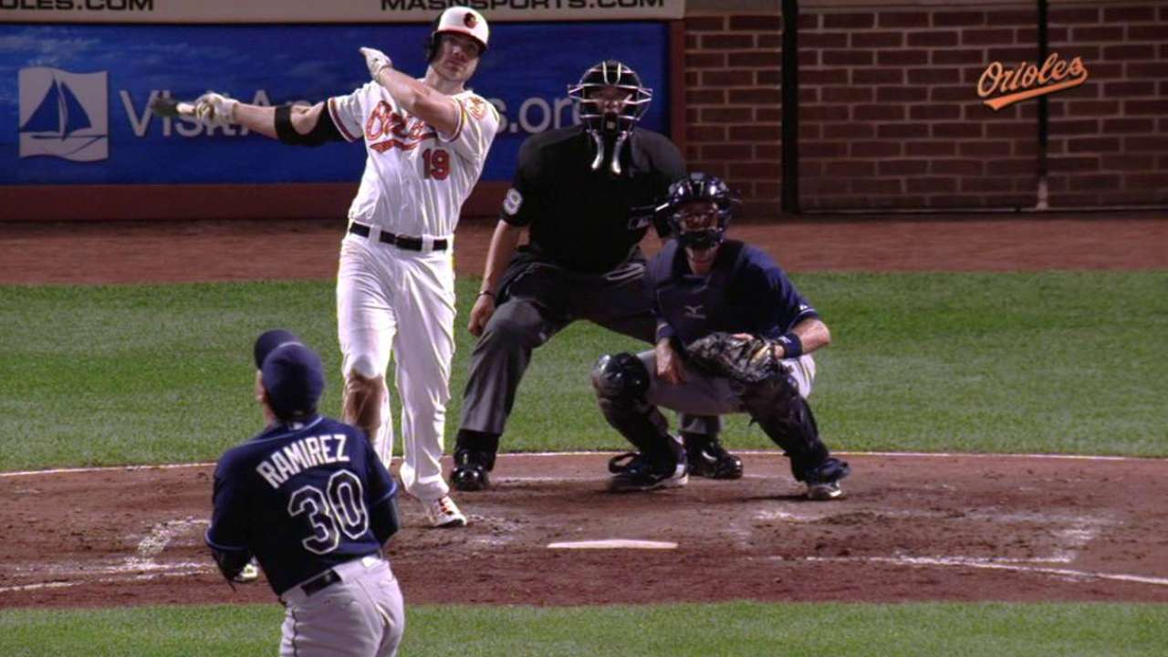 Davis' two-run homer