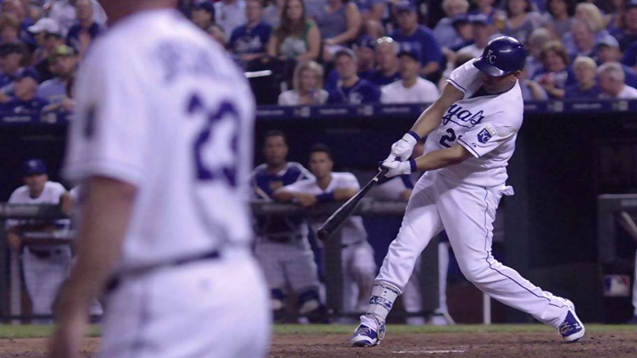 Morales' three-run shot