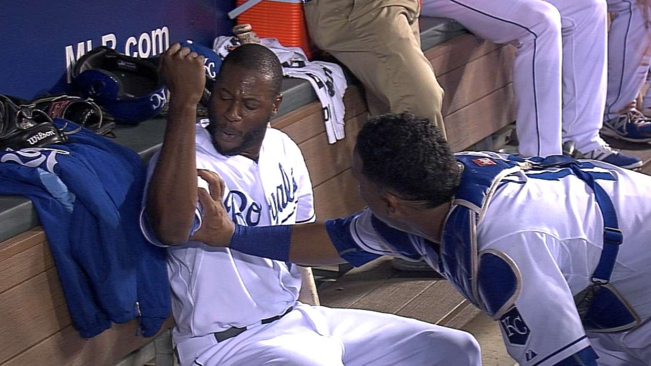 Cain 'muscles' three-run homer