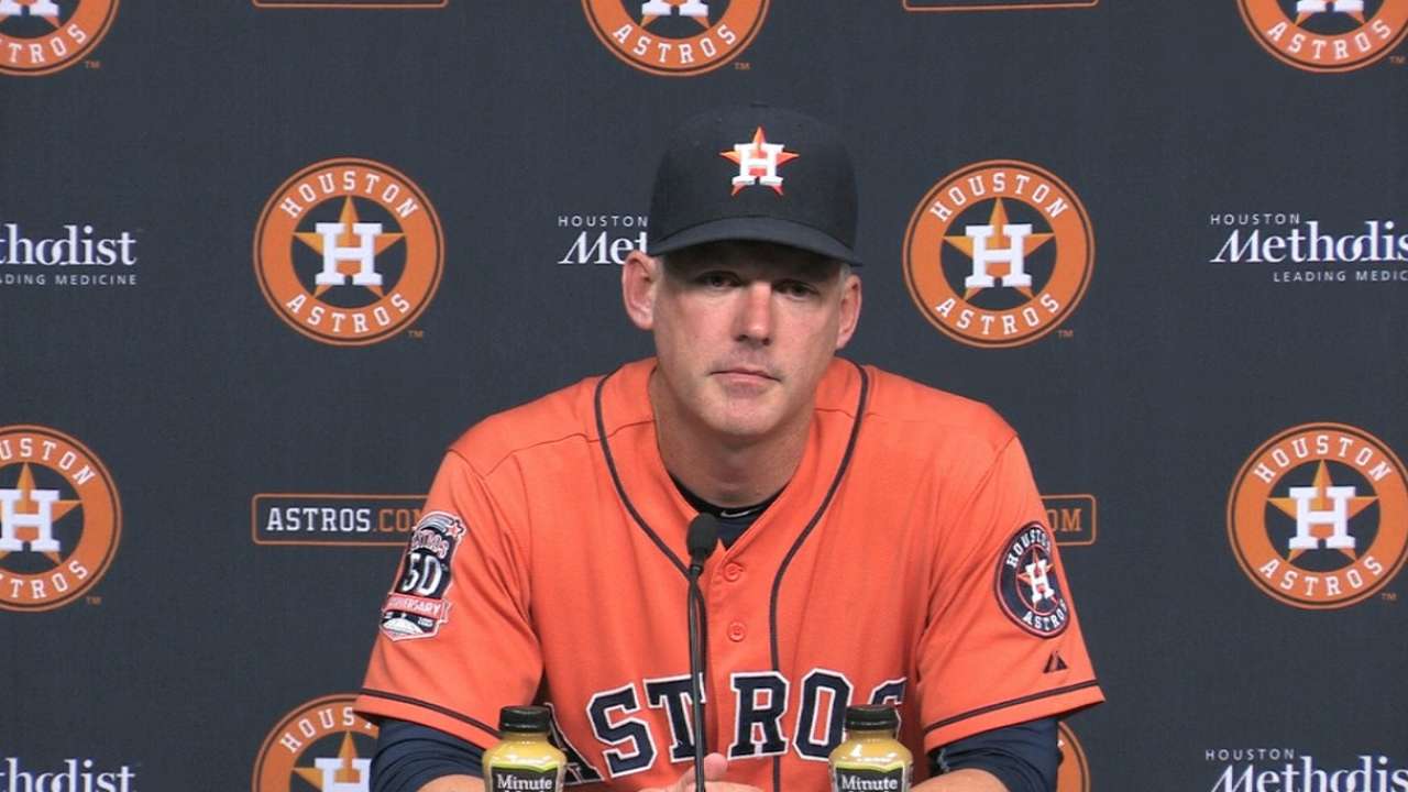 Hinch on Astros' 8-0 win
