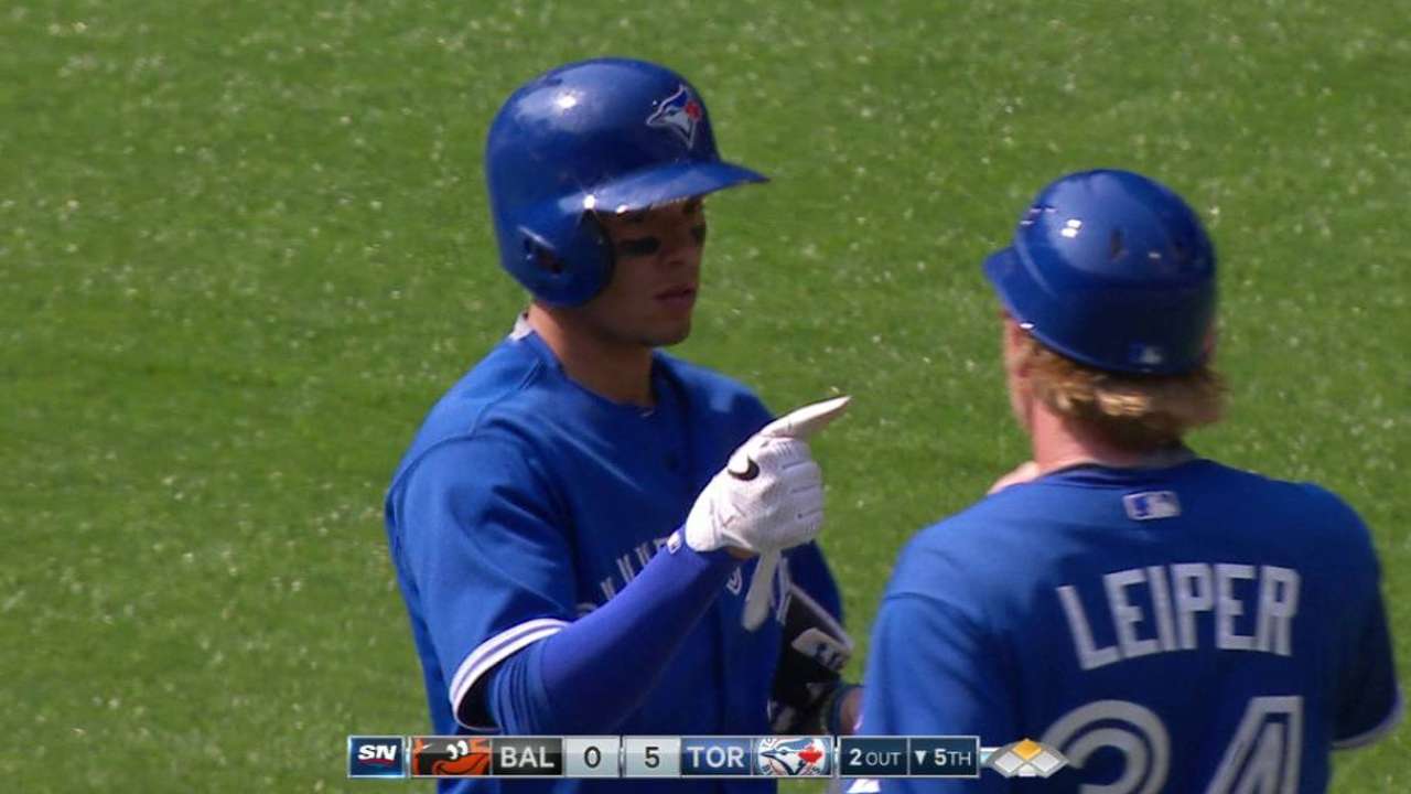 Goins' RBI double