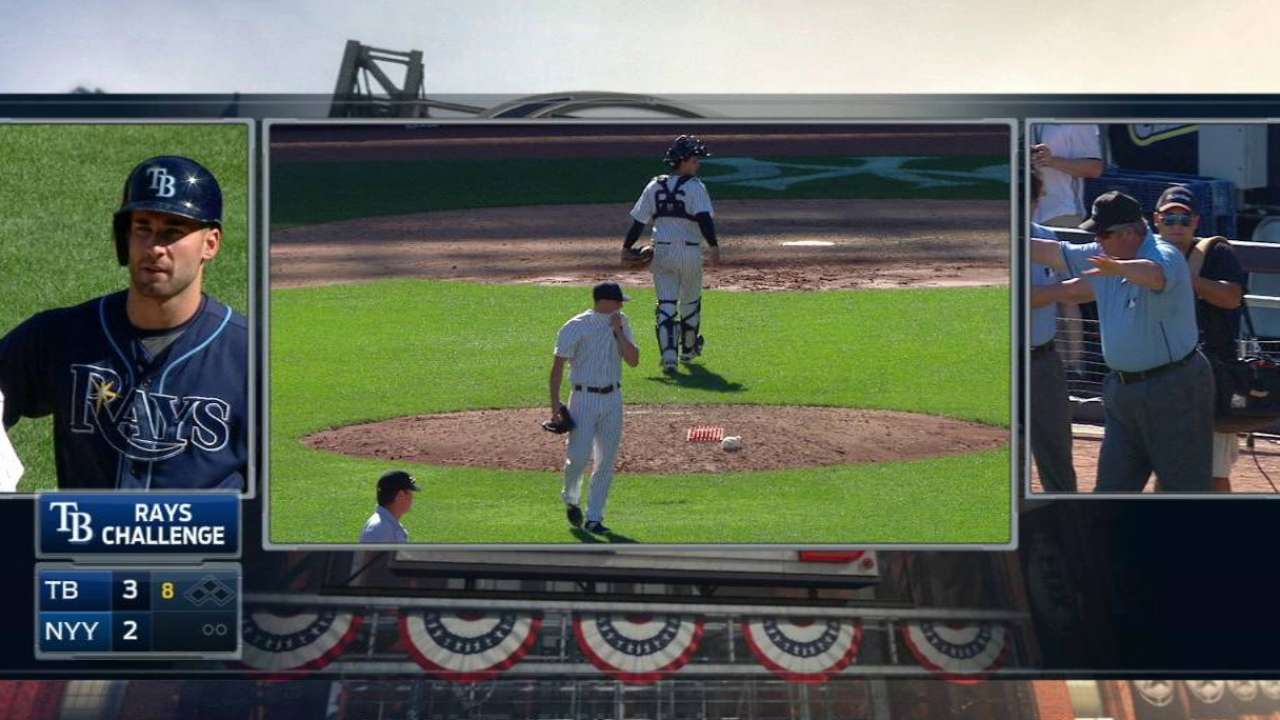 Kiermaier gets single on review