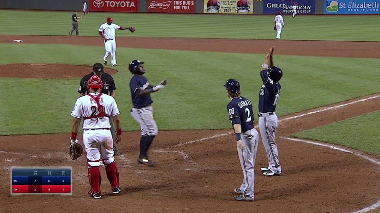 Herrera gaining Crew's trust as bat awakens