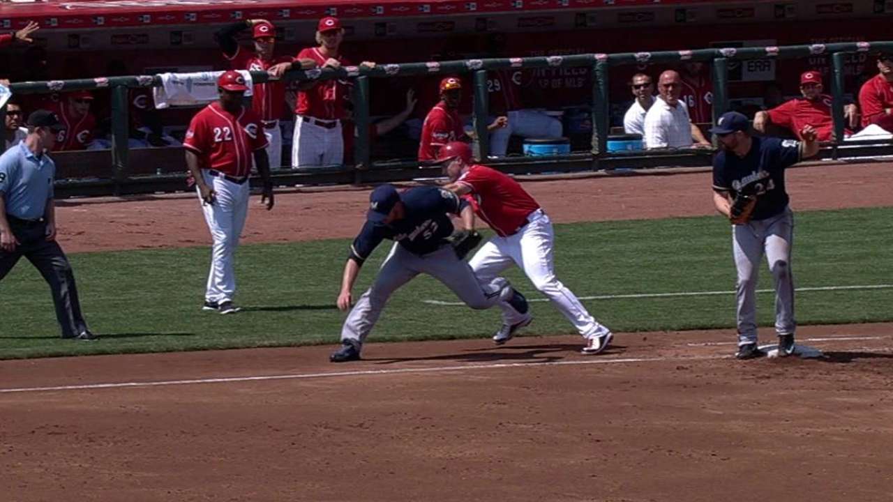 Bruce's RBI infield single