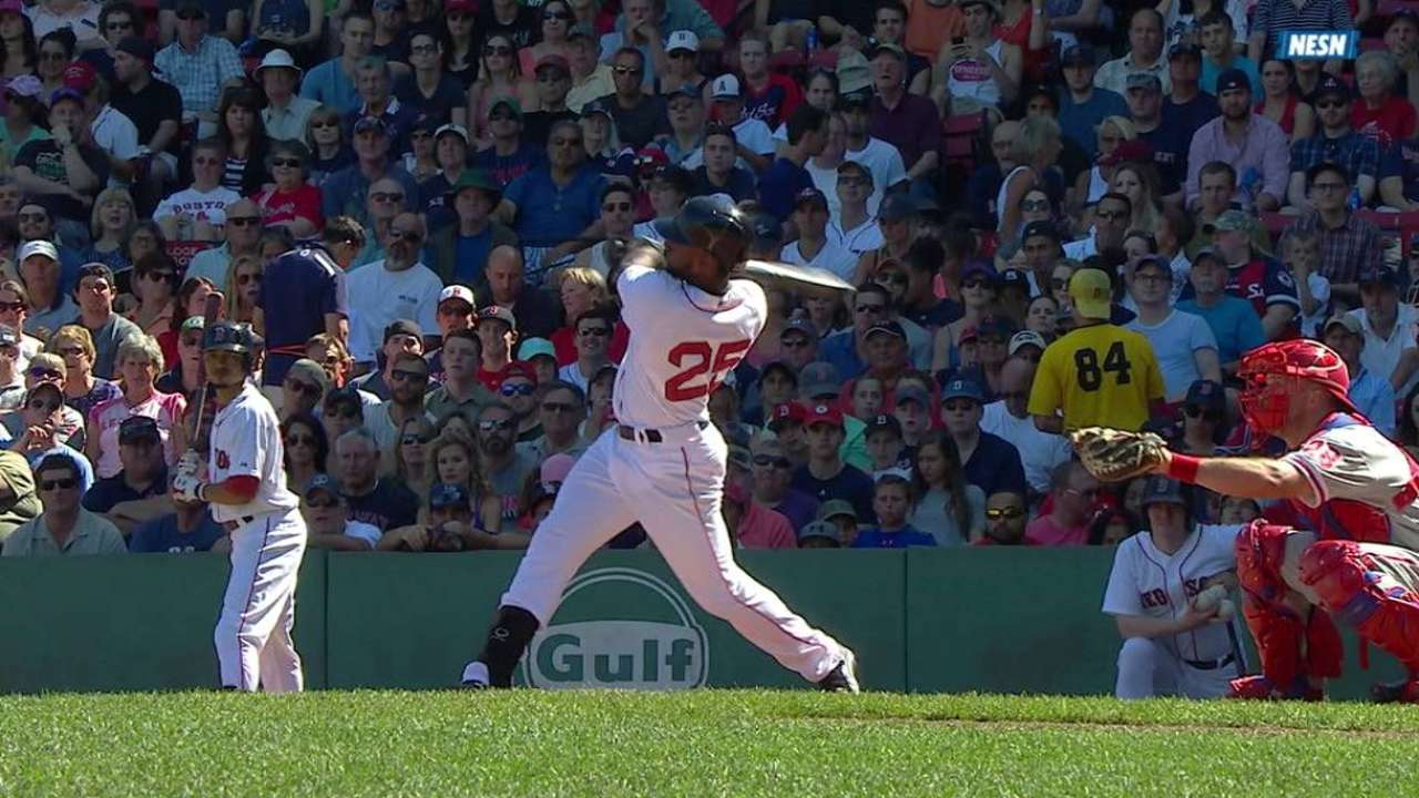 Bradley Jr. hits two-run triple