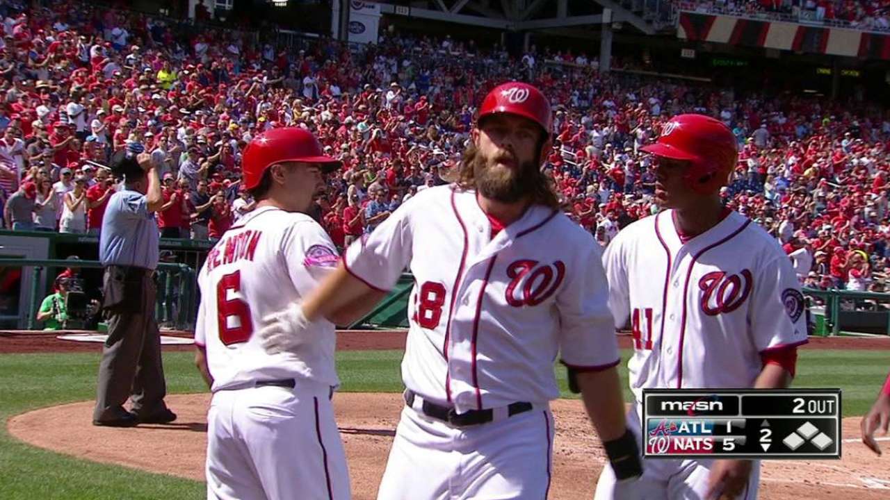 Nats push to 4 back in NL East with sweep