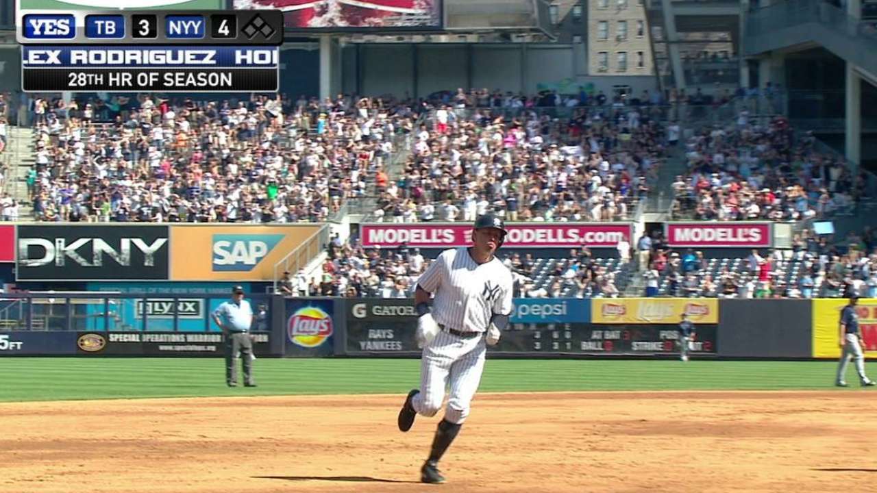 Par de jonrones impulsan a Yankees sobre Rays