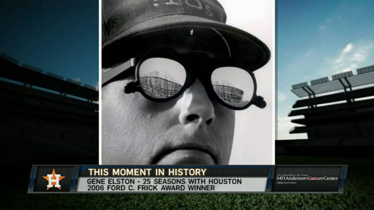Former Astros broadcaster Elston dies at 93