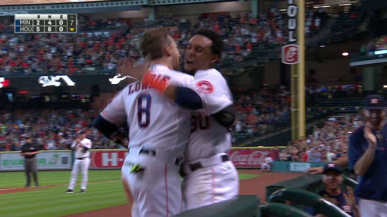 Lowrie's go-ahead grand slam