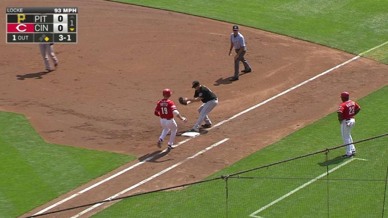 Locke induces double play