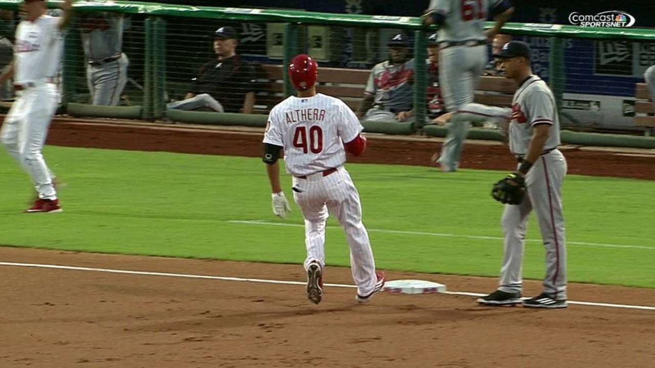 Altherr impressing with extended playing time