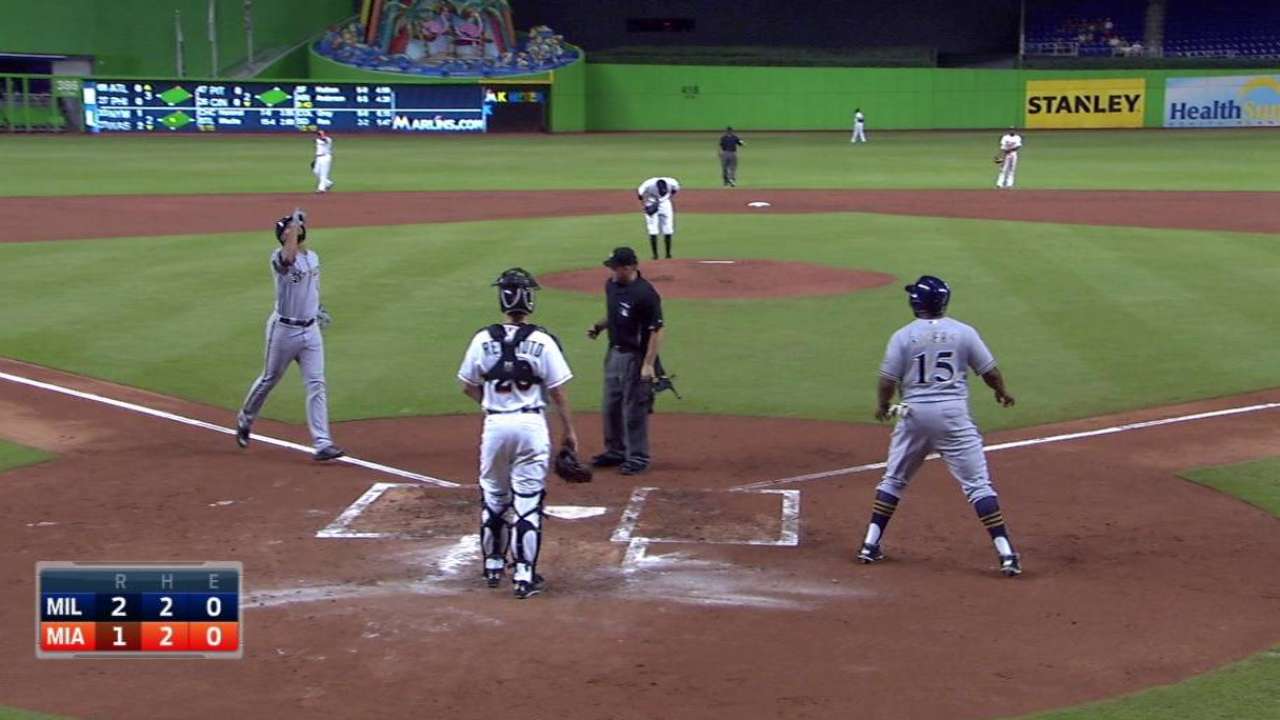 Santana making strong impression in center field