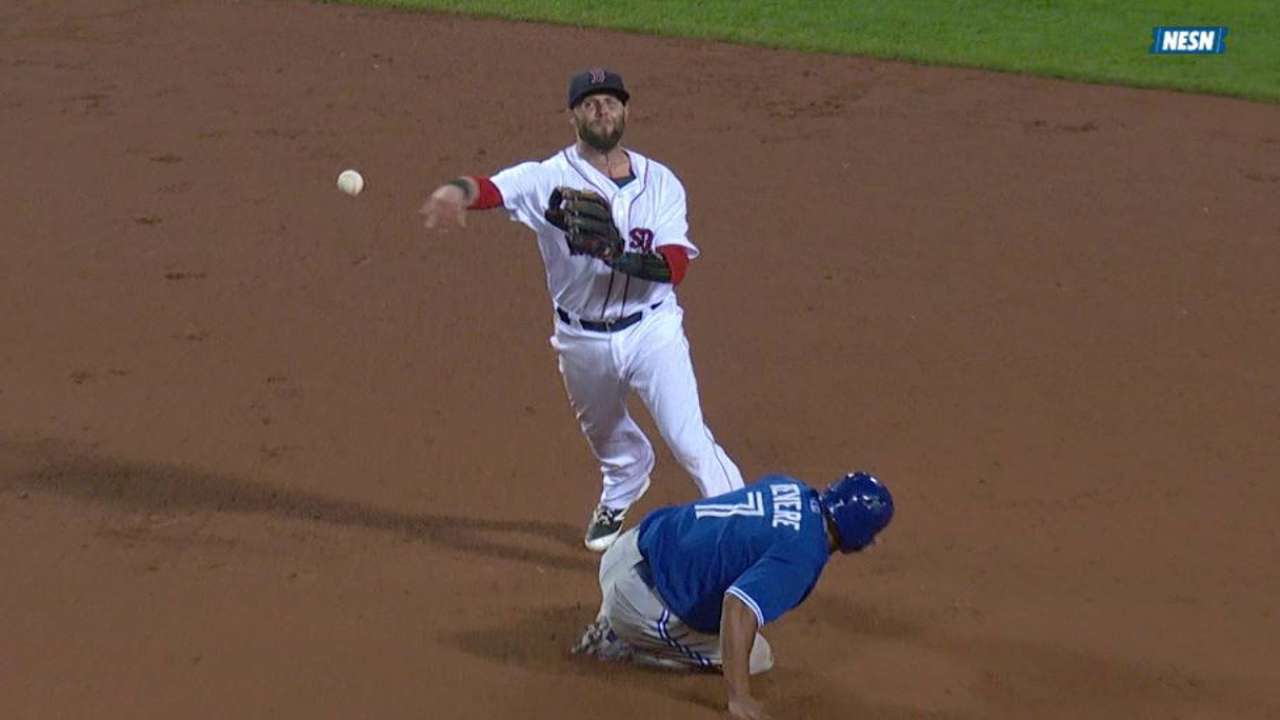 Bogaerts' nice stop turns two