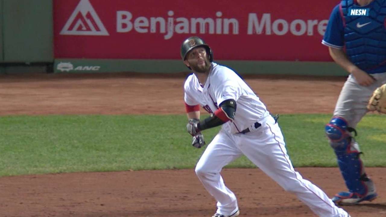 Pedroia's bat, glove, competitive fire return