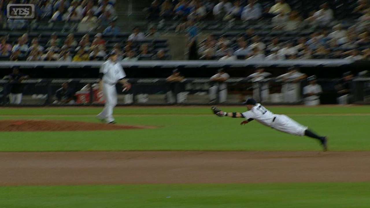 Fantastic stop by Ryan helps Yanks turn DP