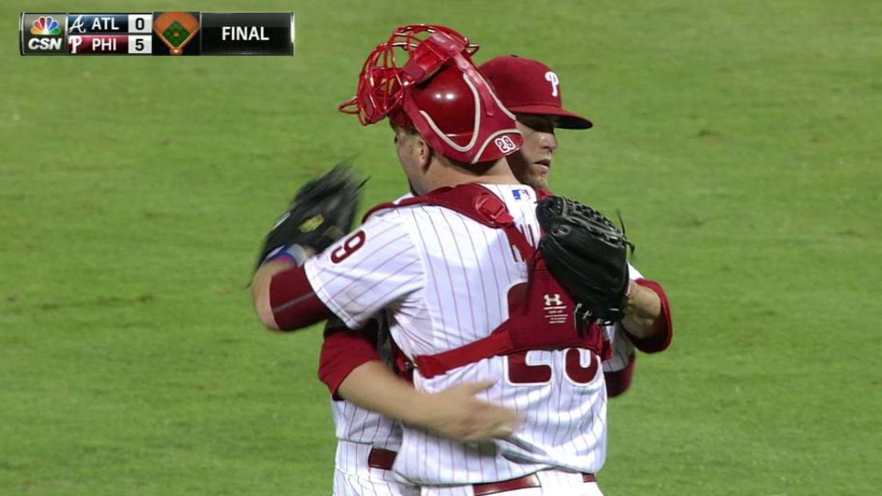 Giles finishes four-out save