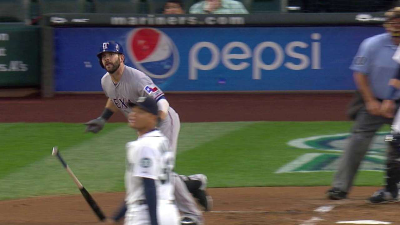 Texas picks perfect time to end HR drought