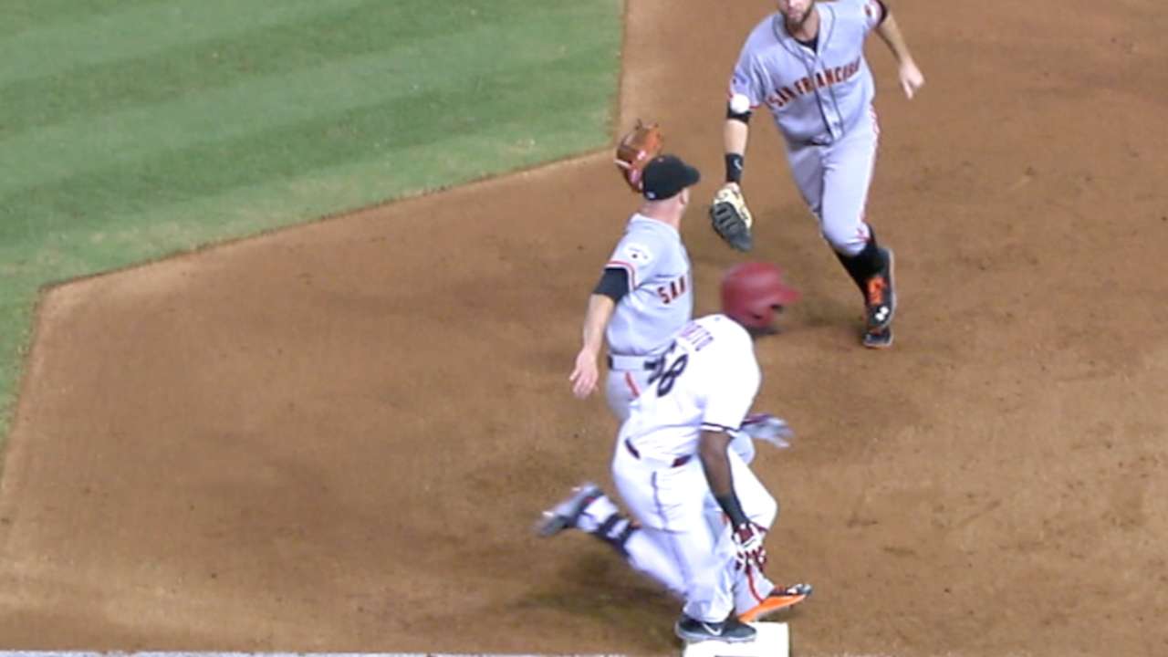 Socratic method: Brito uses legs for 1st hit