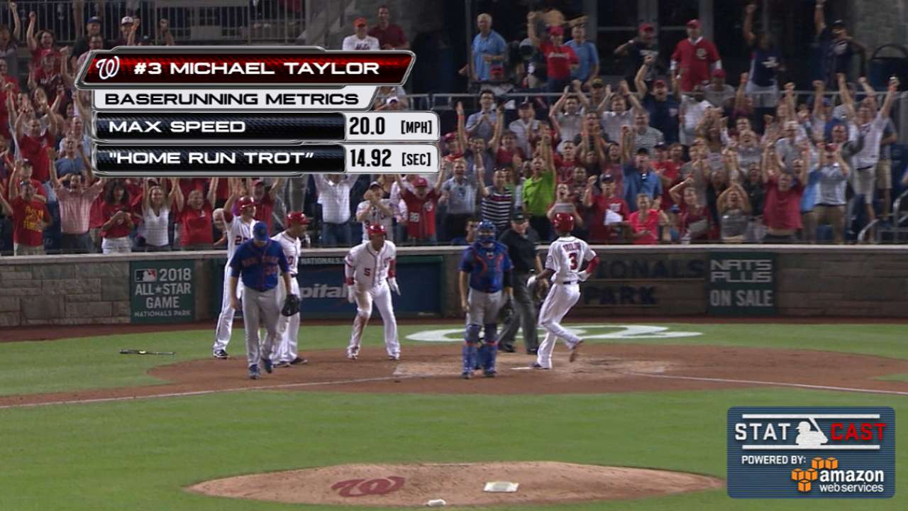 Statcast: Taylor races around