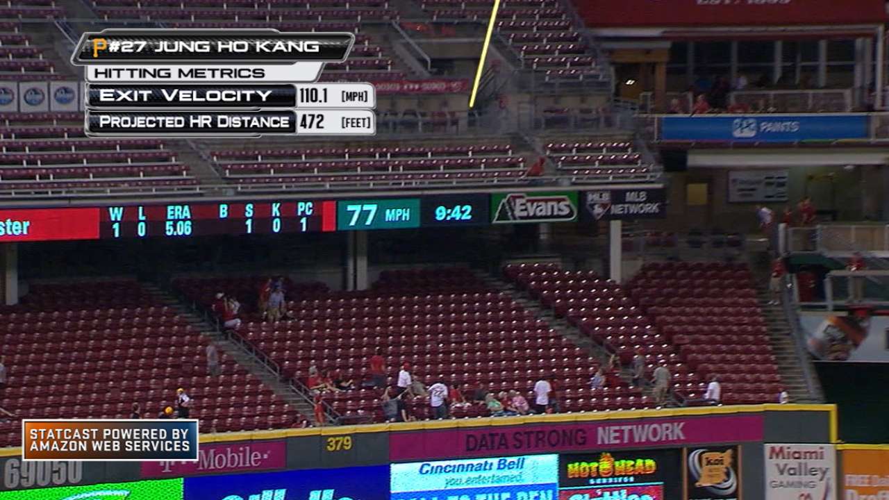Statcast: Kang hits long homer