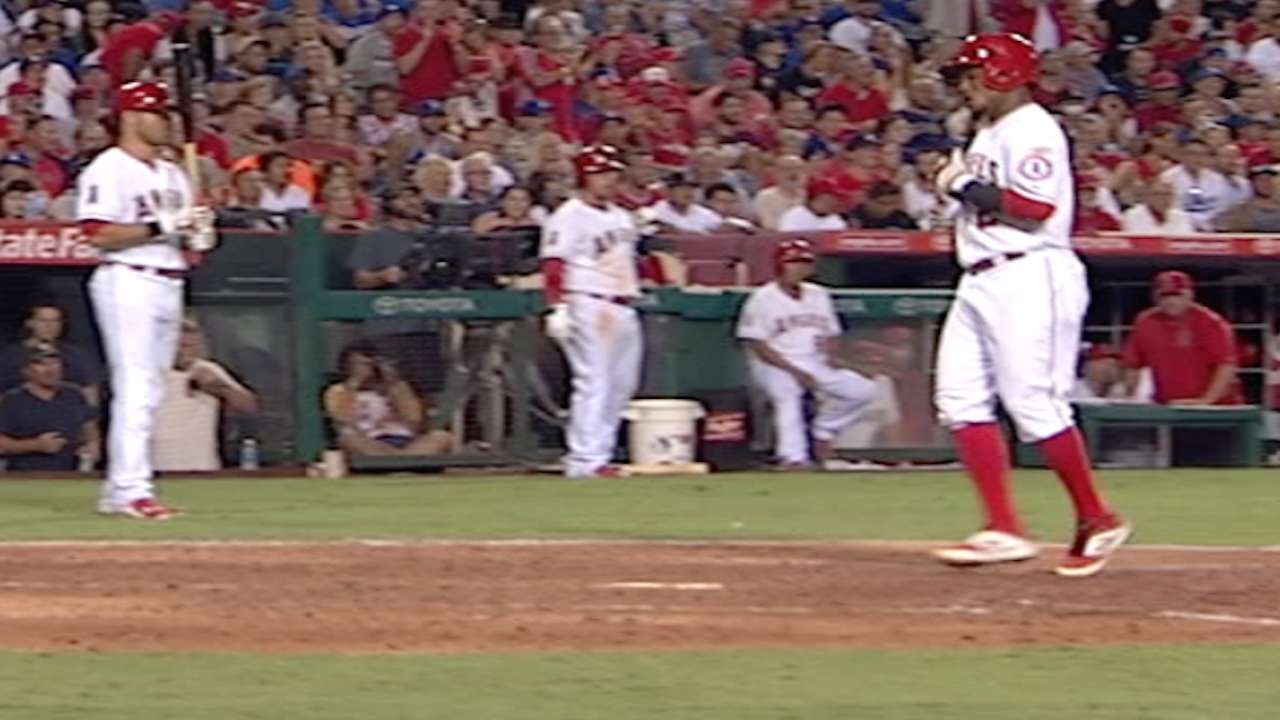 Angels capitalize on miscues