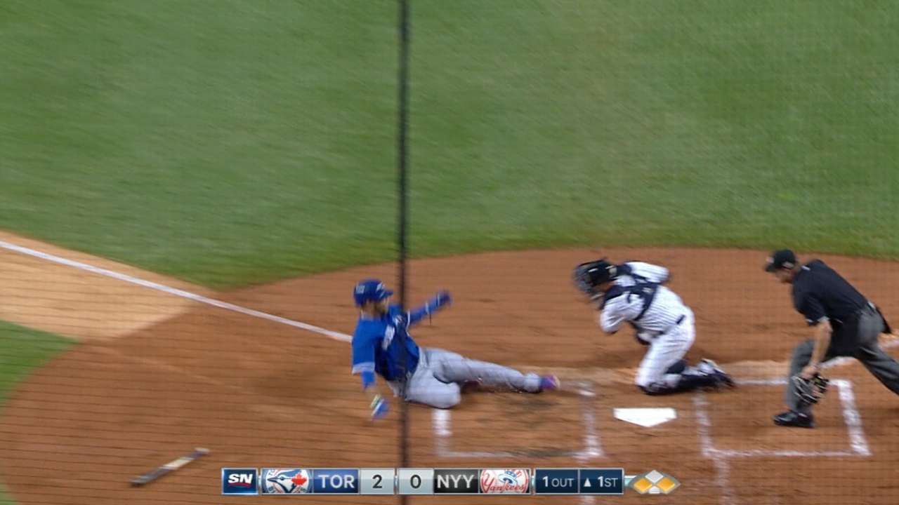 Blue Jays' five-run inning