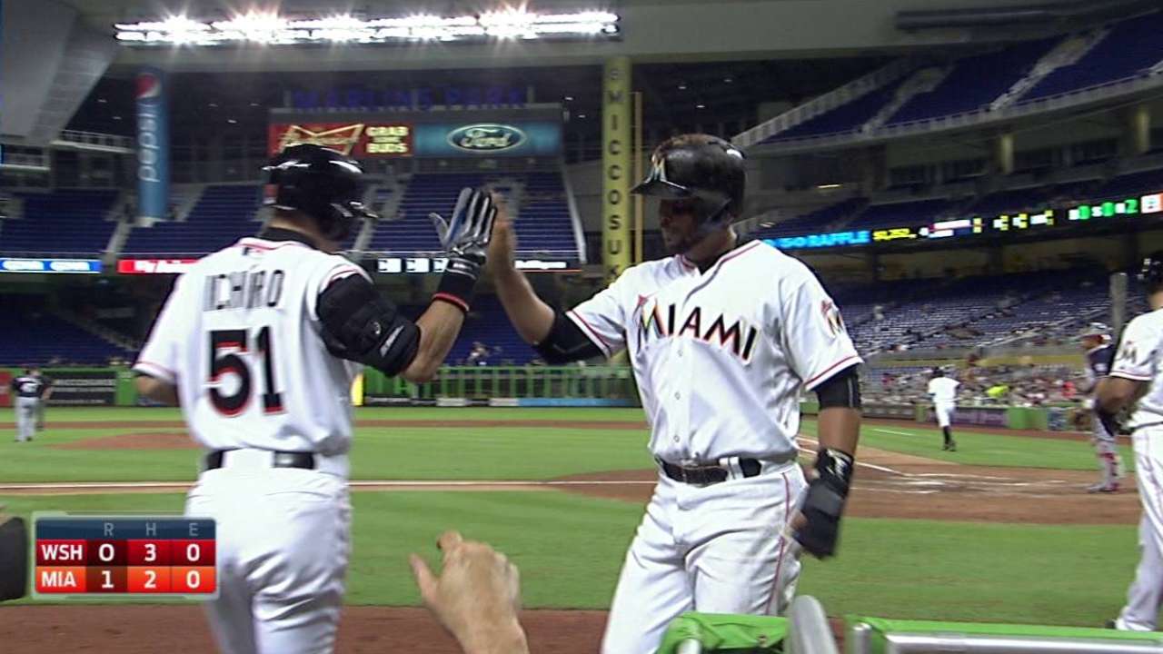 Marlins le propinan a Nacionales su 4to revés en fila
