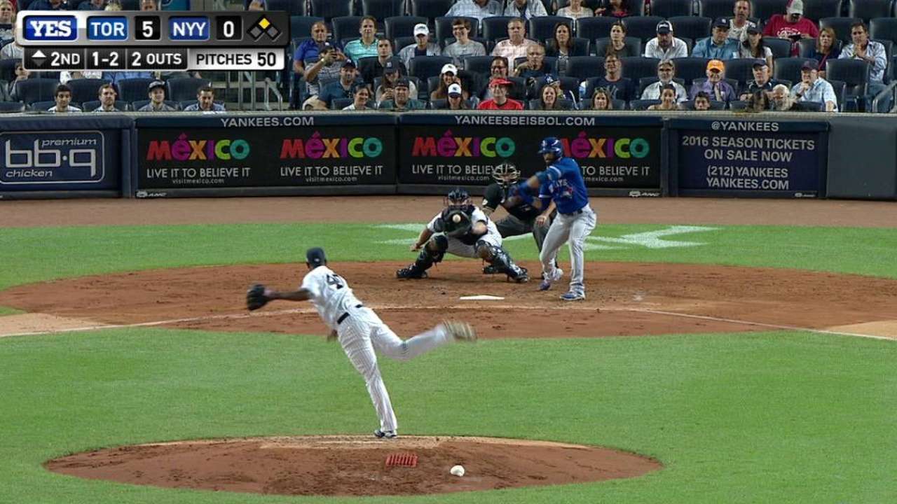 Severino rings up Bautista