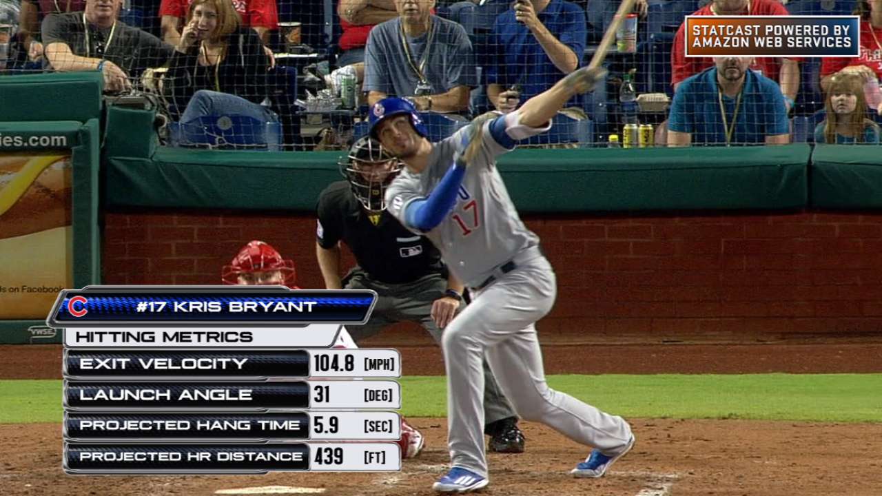 Statcast: Bryant bashes homer