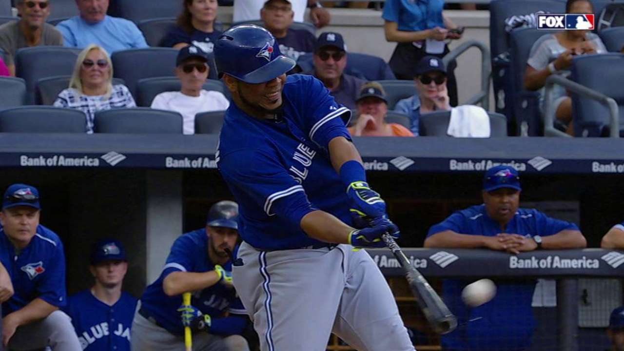Encarnacion out due to sore finger