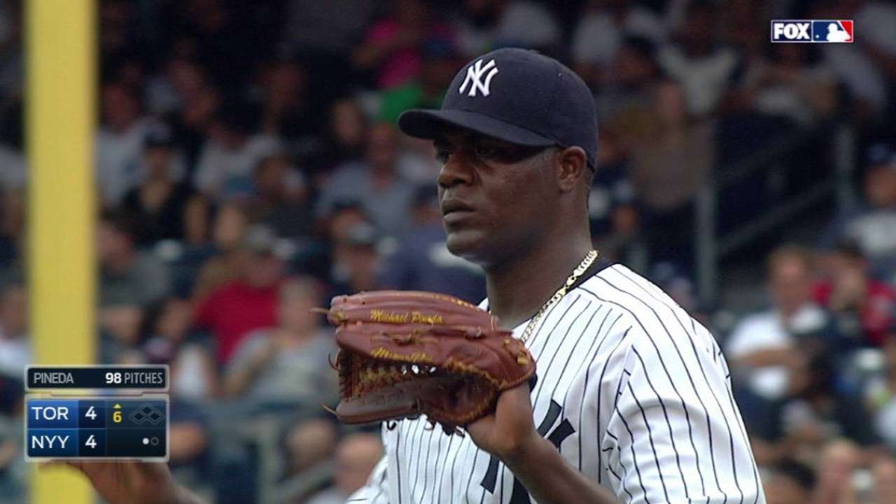 Pineda fans Colabello