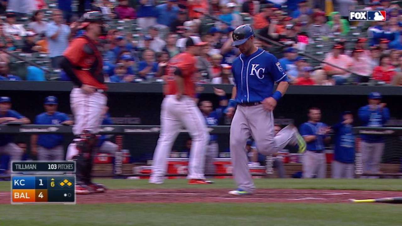 Hosmer's RBI single