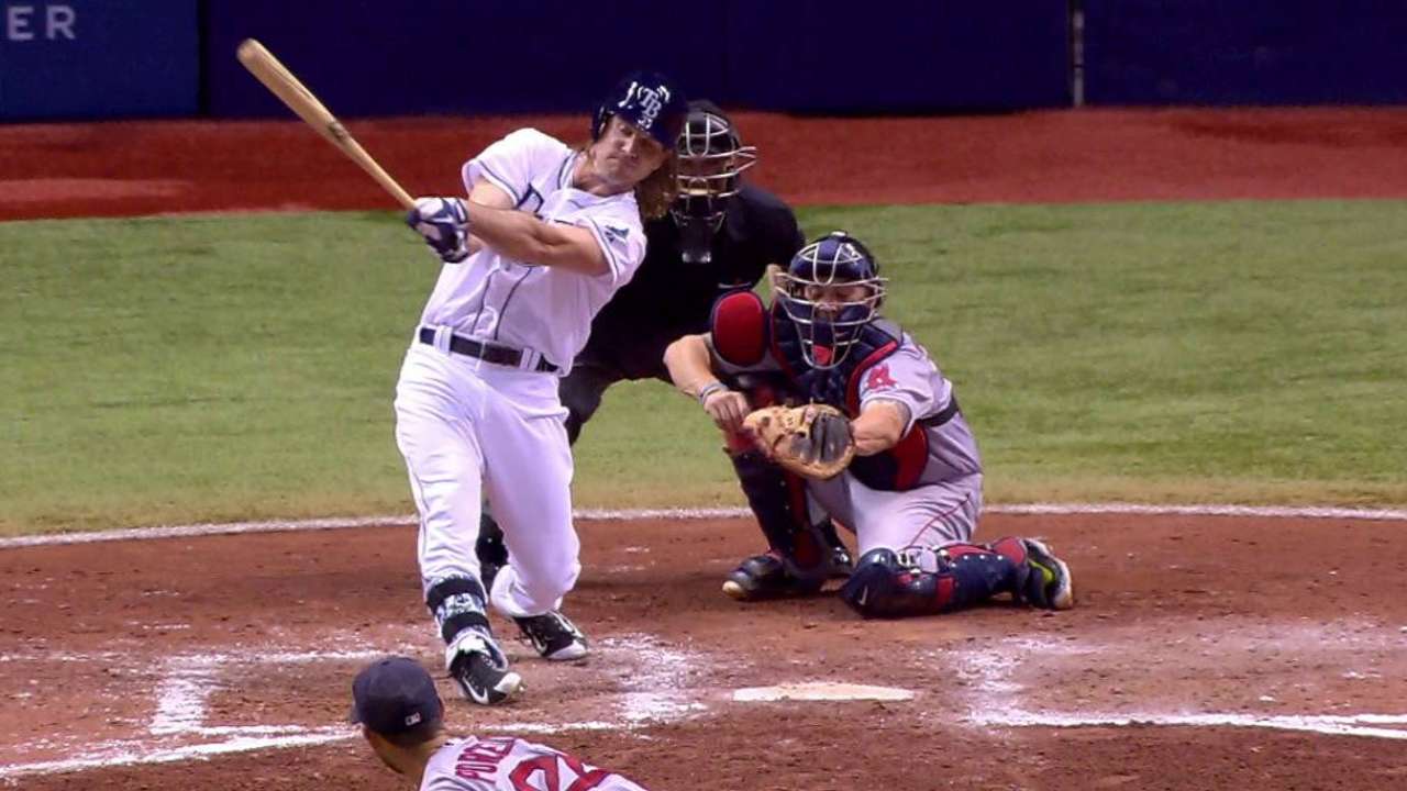 Jaso's long two-run homer